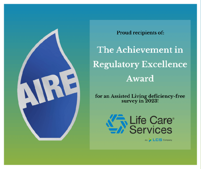 Achievement in Regulatory Excellence Award from LCS